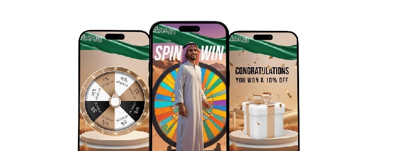 Branded spin and wheel game for saudi national day 2024
